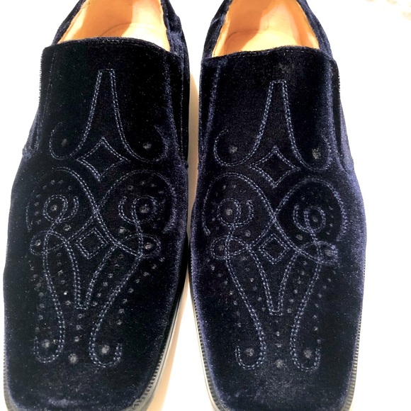 Giorgio Brutini Blue Velvet Men slip on - Picture 1 of 11